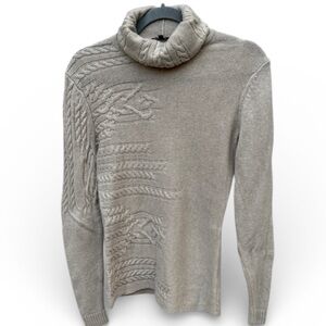 Lafayette 148 Cashmere Cable Knit Turtleneck Petite